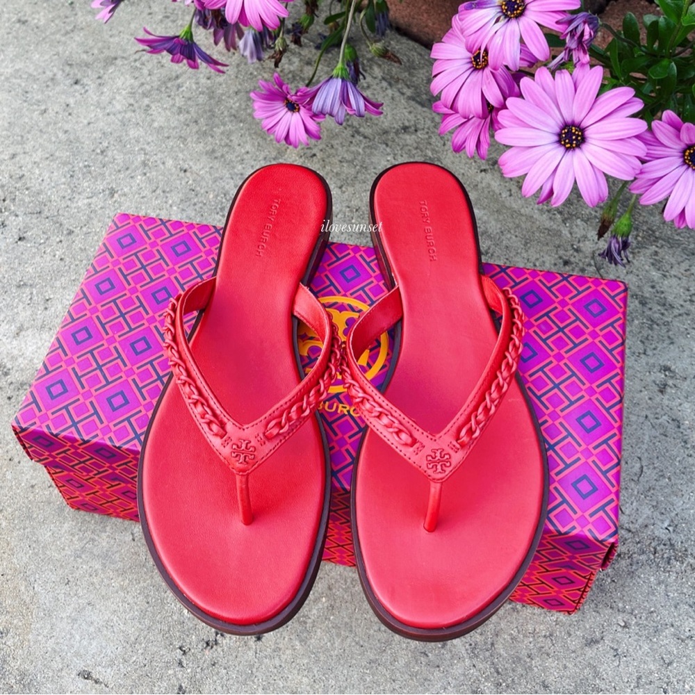 Tory Burch Vibrant Red Sandals